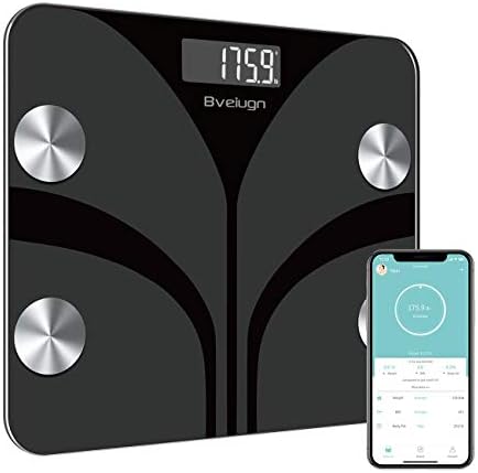 ABYON Bluetooth Smart Bathroom Scales Body Weight Digital Body Fat Scale  ~NEW~